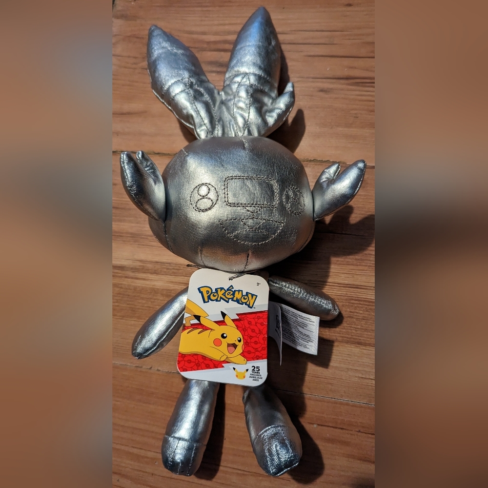 Pokemon 25th Celebration 8 inch Silver Scorbunny Plush